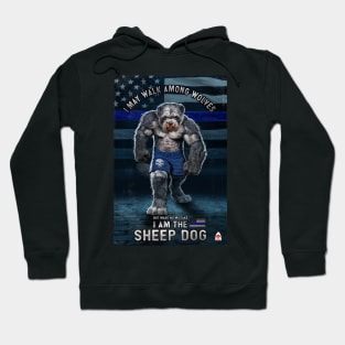 Blue Line Sheep dog Hoodie